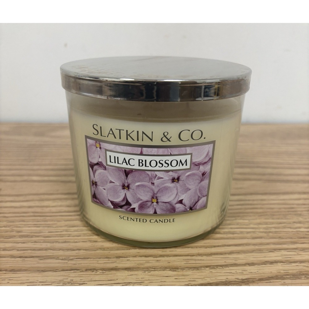 Bath & Body Works Slatkin & Co. Lilac Blossom 3-Wick Scented Candle 14.5 oz
